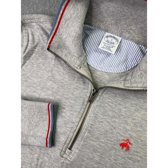 Brooks Brothers 1/4 Zip Performance Pullover‎ Men's Small Preppy Logo Pullover - Picture 3 of 7
